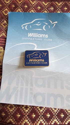 Williams supporters club pin - club,
