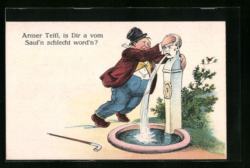 Artist postcard poor teifi - postcard, is