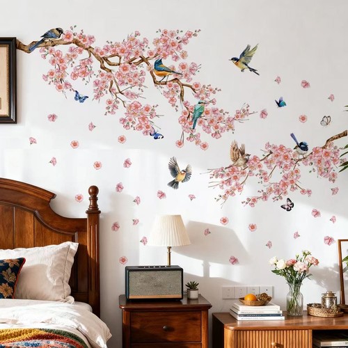 Cherry blossom branch wall - blossom,