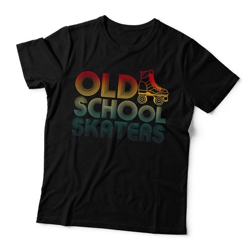 Roller skates shirt old - skates, t-shirt,