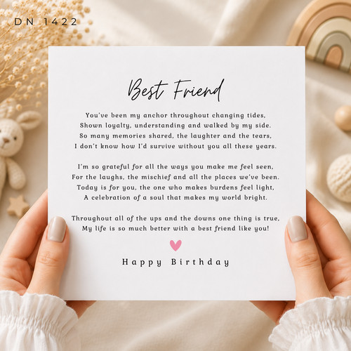 Best friend birthday card - birthday,