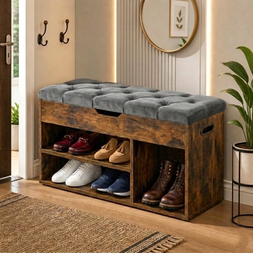 Ottoman shoe storage - ottoman,