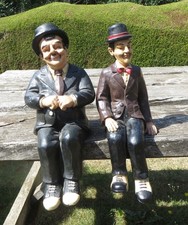 Laurel & Hardy - Sitting Resin Figures - 11"