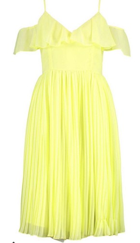 Boohoo lemon pleated - boohoo,