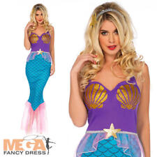 Mermaid Ladies Fancy Dress Wonderland Leg Avenue Adults Womens Princess Costume