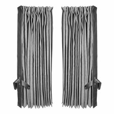 Grey Black Cab Privacy Curtain