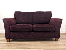 SOFA M&S 2 Seater Abbey Plum Fleck Pattern Removable Cushions Feet FREE DELIVERY