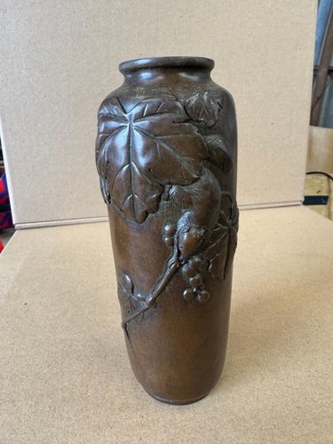 Oriental bronze vase chinese - vase,