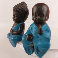 Vintage Buddha Figurines Pair