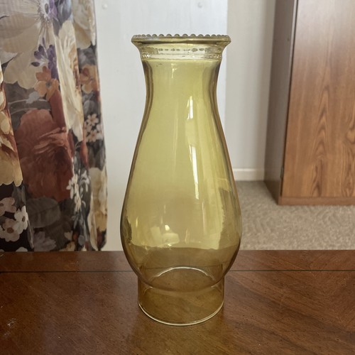 Vintage smokey yellow - yellow, beaded