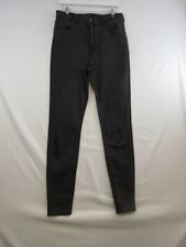 Womens Jeans Size 12 30W 32L Black Skinny Leg Pocket Zip Fly  BNWOT