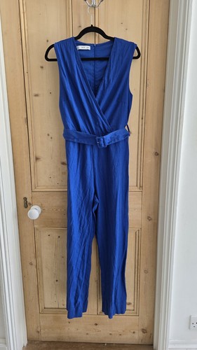 Mango mng blue linen blend - blue,
