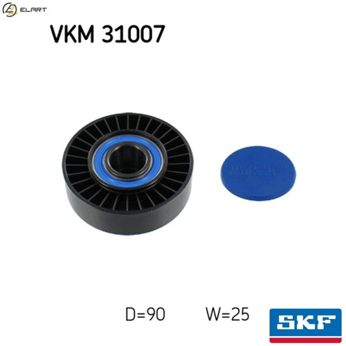 Deflectionguide pulley vribbed - deflectionguide,