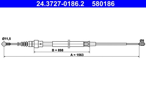 Cable pull parking brake fits - parking,