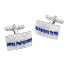 Sapphire Crystals Cufflinks