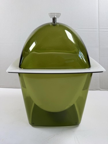 Vintage ice bucket mcm - bucket, green