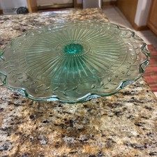 Antique Green Cake Stand