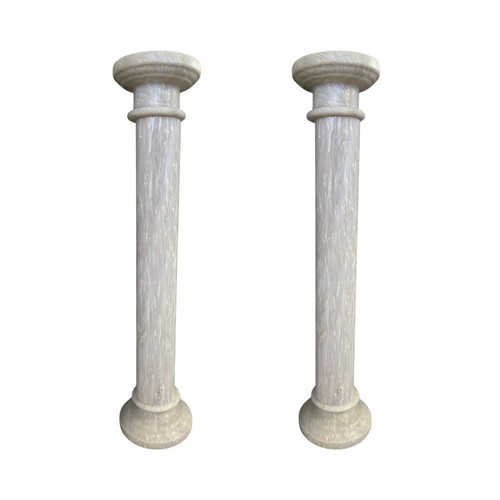 Pair crystal marble columns - pair,