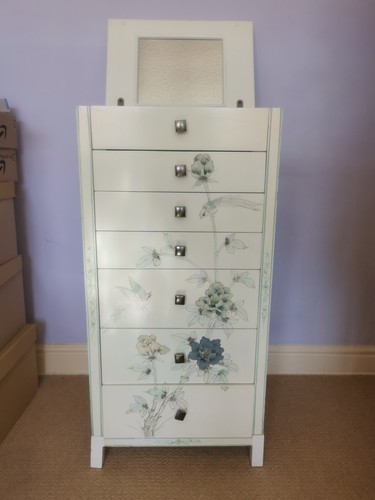 Vintage jewellery cabinet - vintage-jewellery,