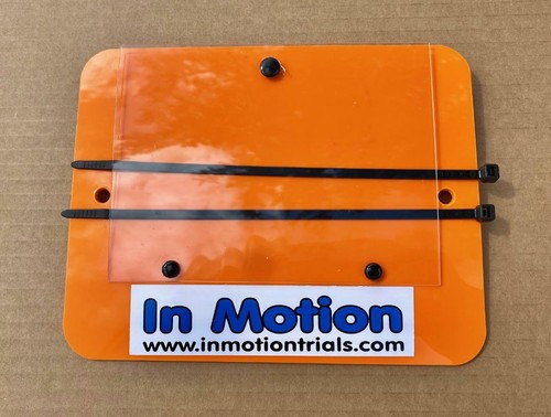 Trials orange number plate - ,