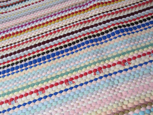 Vintage rag rug - rag,