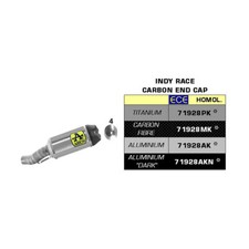 ARROW Slip-on Indy Race Aluminum Muffler for Kawasaki 1000 ZX10RR NINJA 2021-2