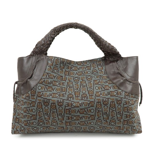 Ferragamo gancini canvas - gancini,