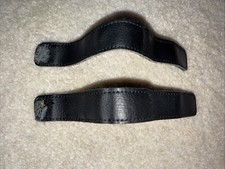 Set Of 2 Replacement Straps for Black Loop Fasteners Shoes Synthetic Leather