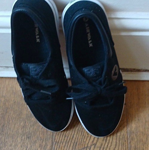 Airwalk black white lace - airwalk, lace-up