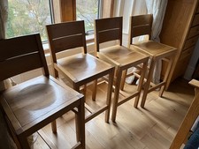 Bar Stools Oak - set of 4