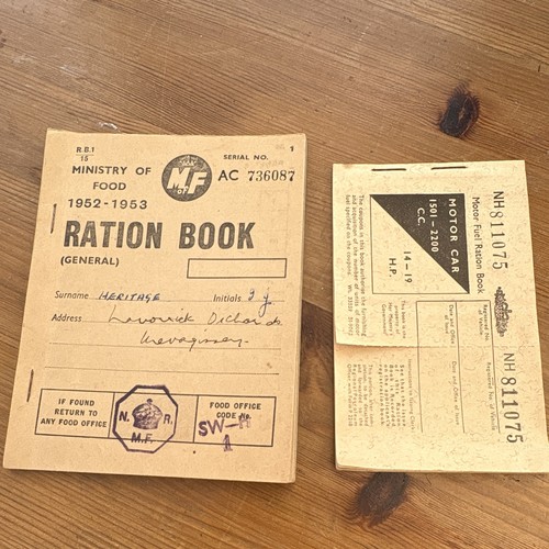 Vintage british ration books - vintage,