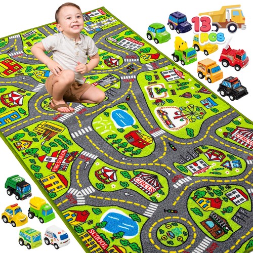 Kids play mat city road - kids, track
