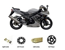 Heavy Duty Chain & Sprockets Set for WK 125 Sport XY125-11A  GOLD