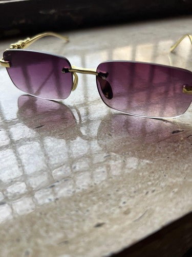 Cartier sunglasses with - sunglasses, purple