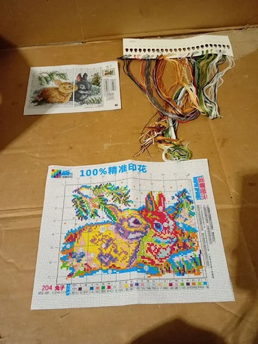 Rabbit cross stitch - rabbit,