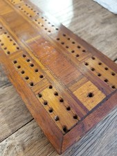 Cribbage Board Vintage Wooden