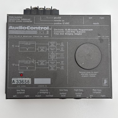 Vintage audiocontrol 2xs - audiocontrol,