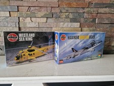 Airfix Westland Sea King & Hawker Hunter Plastic Model Kits 1:72 new old stock