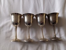 Silver plated goblet wine - plated,