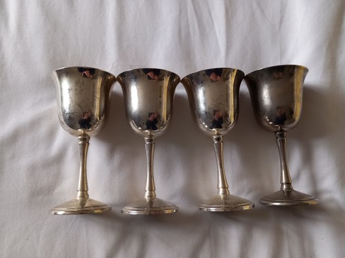 Silver plated goblet - plated, wine