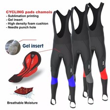 Mens Thermodream Cycling Bib Tights Winter Thermal Gel Padded Cycling Tights uk
