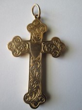 9ct ROSE GOLD EDWARDIAN CROSS