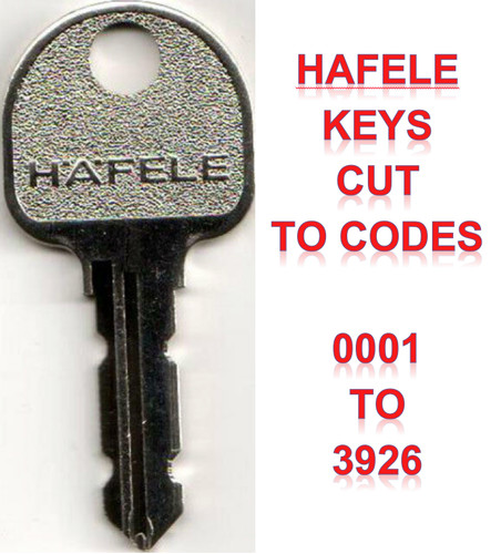 Hafele replacement key cut - hafele, to