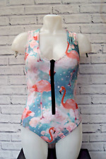 NEW Mr Gugu & Miss Go Flamingo Print Swimsuit  SIZE UK 8 EU 36               B11