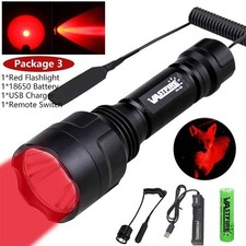 Long Range Red LED Flashlight