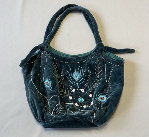 Vintage style green velvet - vintage,
