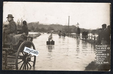 Postcard Bramber nr Worthing Sussex winner Tub Race during Flood 1904 RP