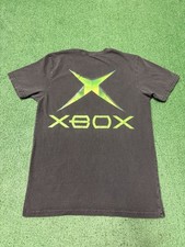 Xbox Original Logo Green Shirt Size Small Grey Xbox 360 Video Game Grunge MARKED