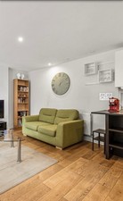 Green Sofa Bed In Good Condition Collection Only