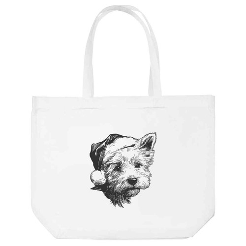 Westie dog wearing santa - dog,